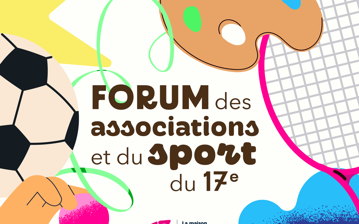 L'affiche 2026 du forum des associations et du sport du 17ème arrondissement de Paris